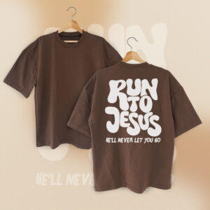 T-SHIRT OVERSIZED RUN TO JESUS