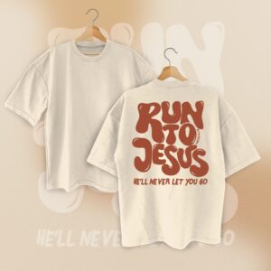 T-SHIRT OVERSIZED RUN TO JESUS